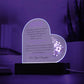 To My Mom | Acrylic Heart Plaque | From your Daughter