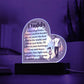 Dear Daddy | From your Daughter | Heart Acrylic Plaque