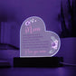 To My Mom (You mean the world to us...) | Acrylic Heart Plaque