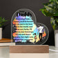 Dear Daddy | From your Daughter | Heart Acrylic Plaque