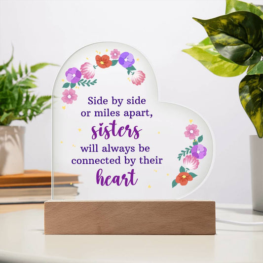 To My Sister | Acrylic Heart Plaque