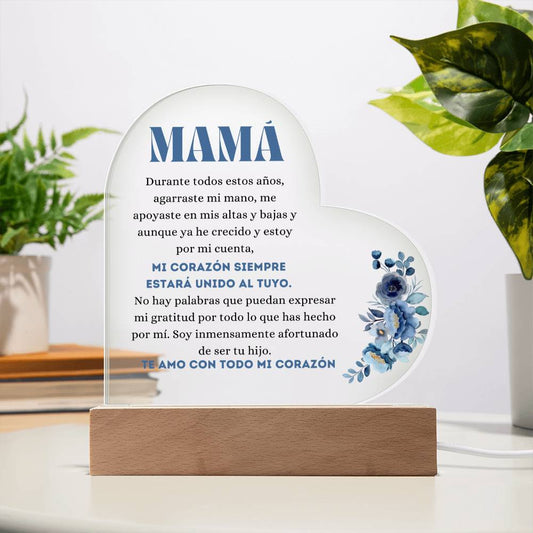 Para Mamá | Acrylic Heart Plaque | De tu Hijo