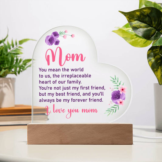 To My Mom (You mean the world to us...) | Acrylic Plaque