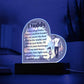 Dear Daddy | From your Daughter | Heart Acrylic Plaque