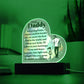 Dear Daddy | From your Daughter | Heart Acrylic Plaque