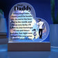 Dear Daddy | From your Daughter | Heart Acrylic Plaque