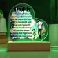 Dear Daddy | From your Daughter | Heart Acrylic Plaque
