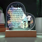 Dear Daddy | From your Daughter | Heart Acrylic Plaque