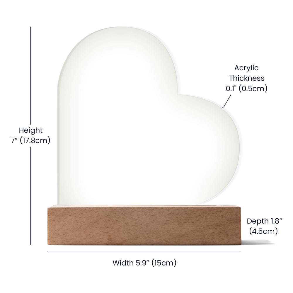 Lives Together | Acrylic Heart Plaque