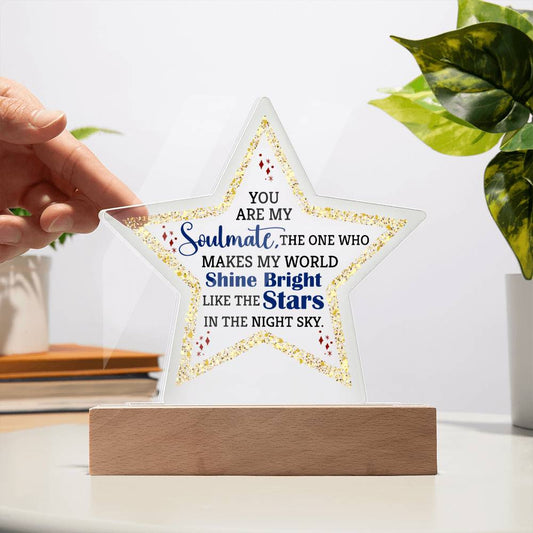 You are My Soulmate | Star Acrylic Plaque