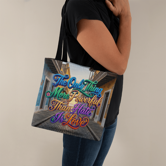 The Only Thing More Powerful Than Hate is Love | Benito | Classic Tote Bag | SJ