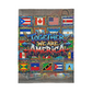 Together We Are America | Coral Fleece Blanket | Benito Collection