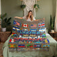 Together We Are America | Coral Fleece Blanket | Benito Collection