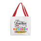 A Great Teacher Is Hard to Find and Impossible to Forget Tote Bag | Teacher Appreciation Gift | Pencil Canvas Tote