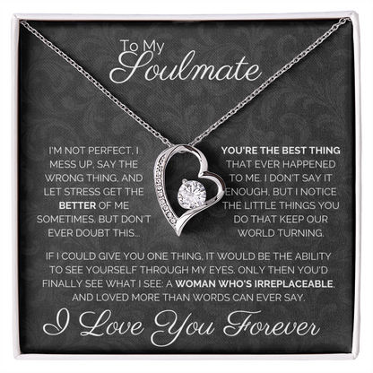 To My Soulmate | Forever Love Necklace
