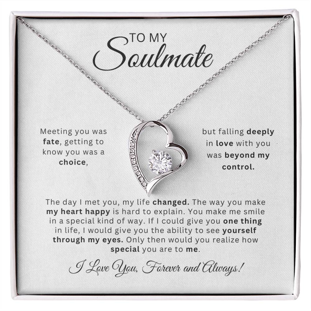 To My Soulmate | Love Heart Necklace