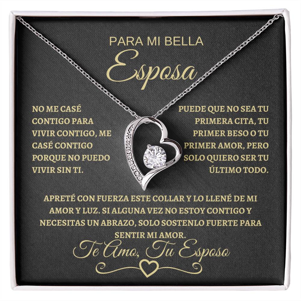 Para Mi Bella Esposa | Forever Love Necklace | Gold