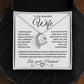 To My Beautiful Wife | Forever Love Necklace | Black