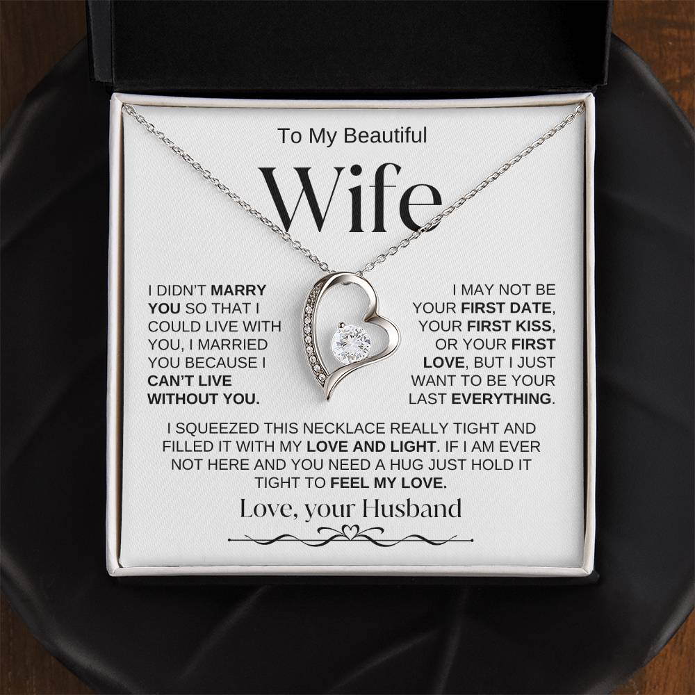 To My Beautiful Wife | Forever Love Necklace | WB