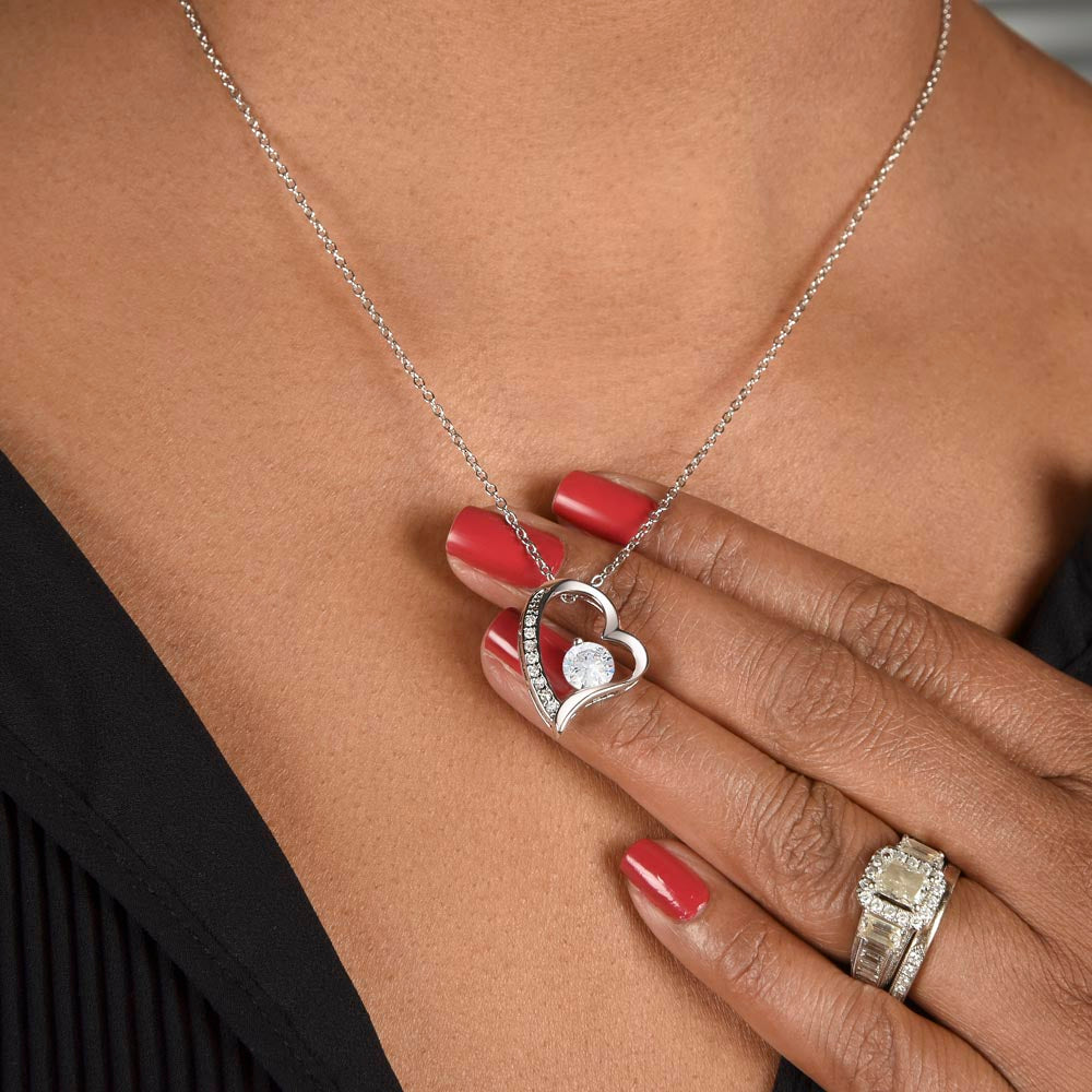 To My Beautiful Wife | Forever Love Necklace | Gold