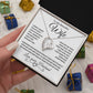 To My Beautiful Wife | Forever Love Necklace | Black