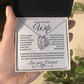 To My Beautiful Wife | Forever Love Necklace | Black