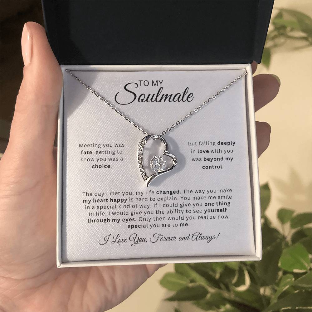 To My Soulmate | Love Heart Necklace