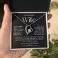 To My Beautiful Wife | Forever Love Necklace | BW