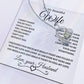 To My Beautiful Wife | Forever Love Necklace | Black