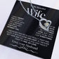 To My Beautiful Wife | Forever Love Necklace | BW
