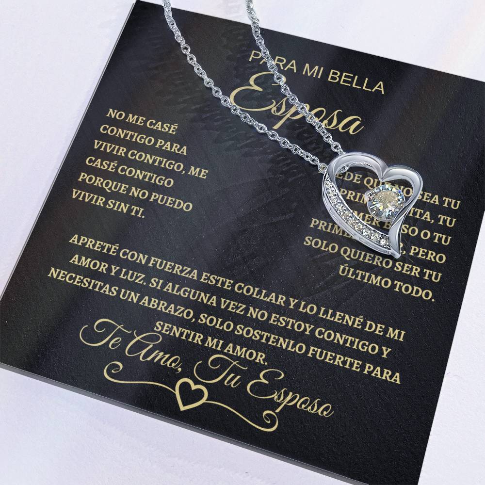 Para Mi Bella Esposa | Forever Love Necklace | Gold