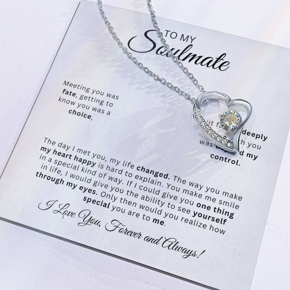 To My Soulmate | Love Heart Necklace