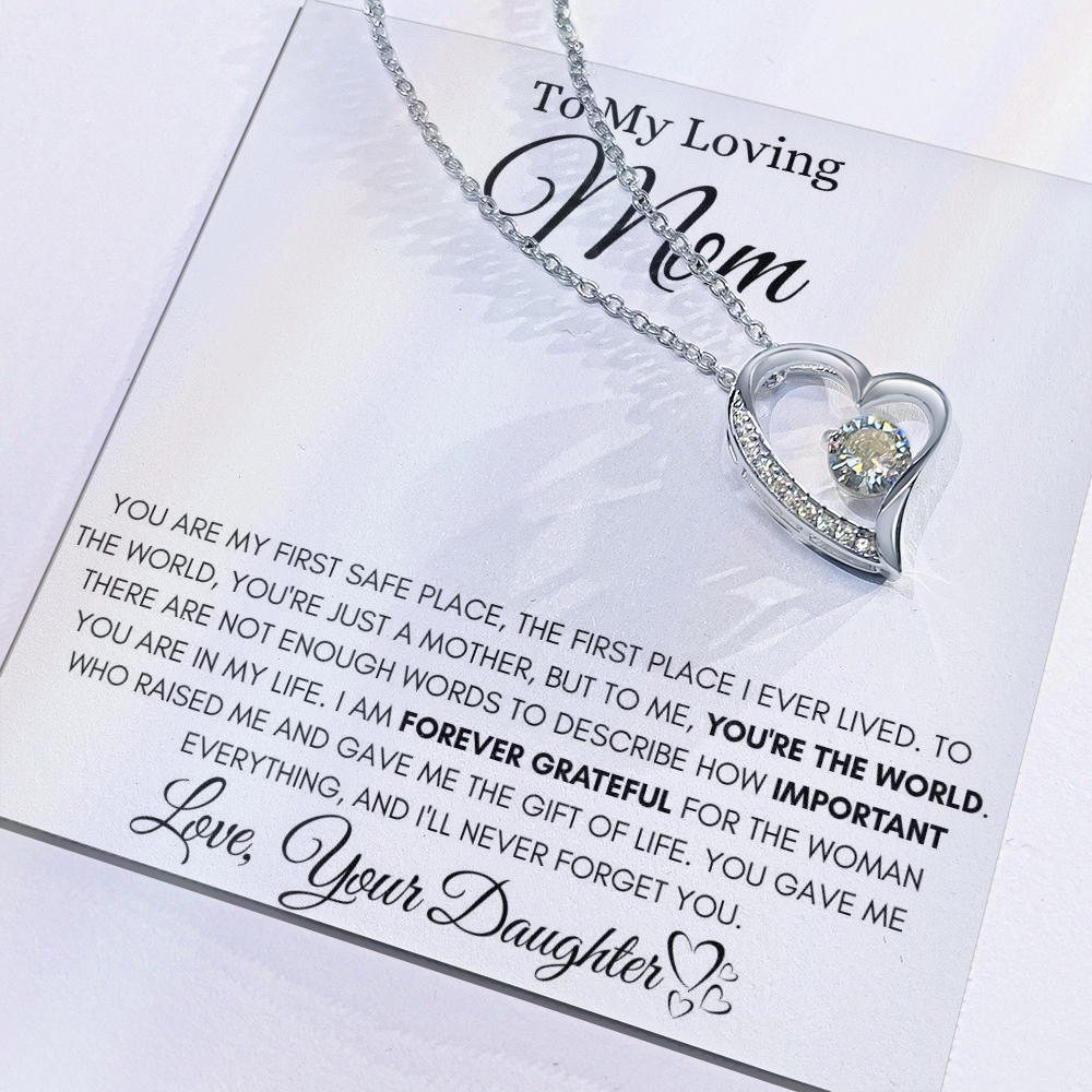 To My Loving Mom_Forever Love Necklace