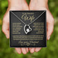 To My Beautiful Wife | Forever Love Necklace | Gold