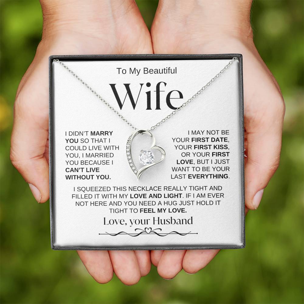 To My Beautiful Wife | Forever Love Necklace | WB