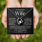 To My Beautiful Wife | Forever Love Necklace | BW