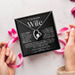 To My Beautiful Wife | Forever Love Necklace | BW