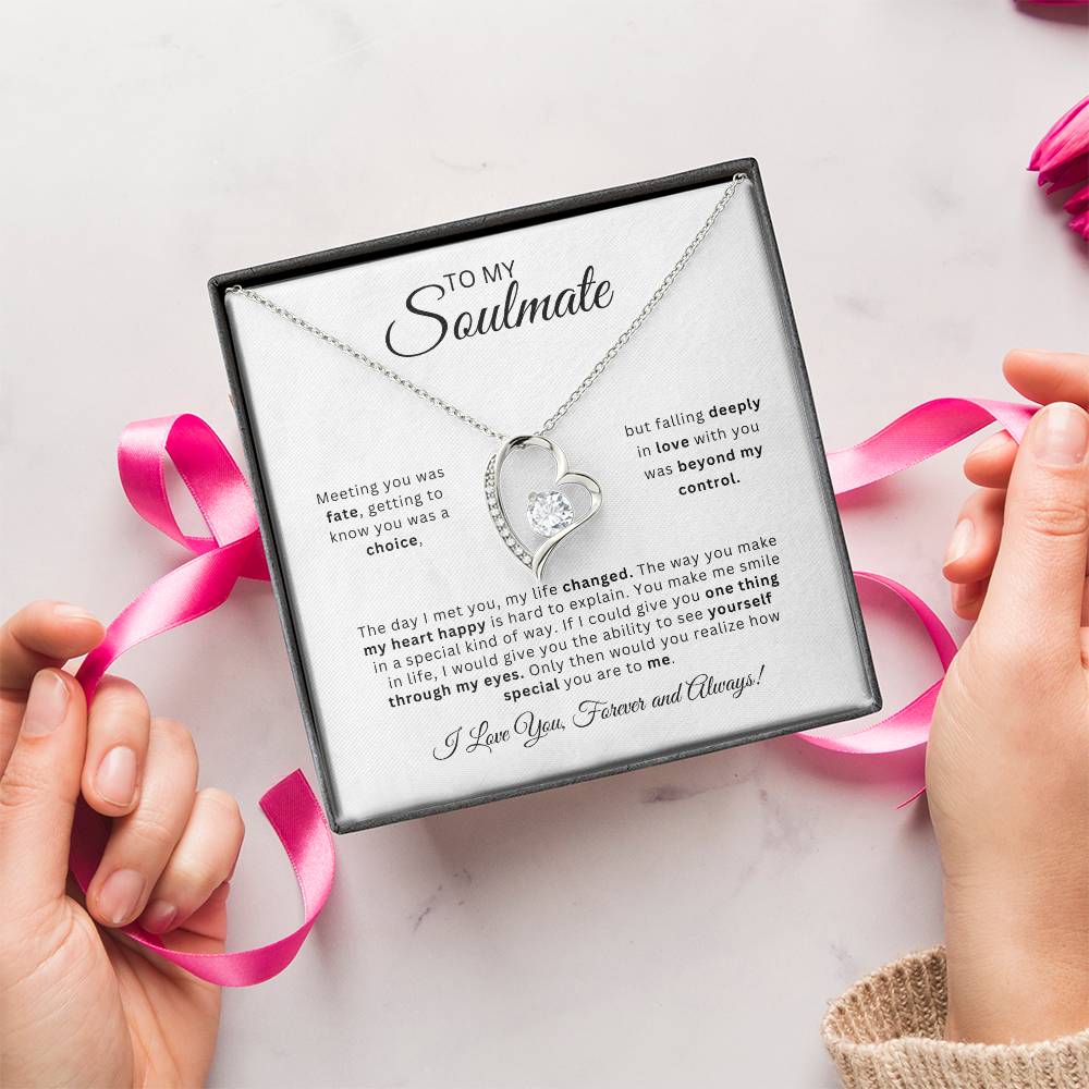 To My Soulmate | Love Heart Necklace