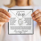 To My Beautiful Wife | Forever Love Necklace | Black