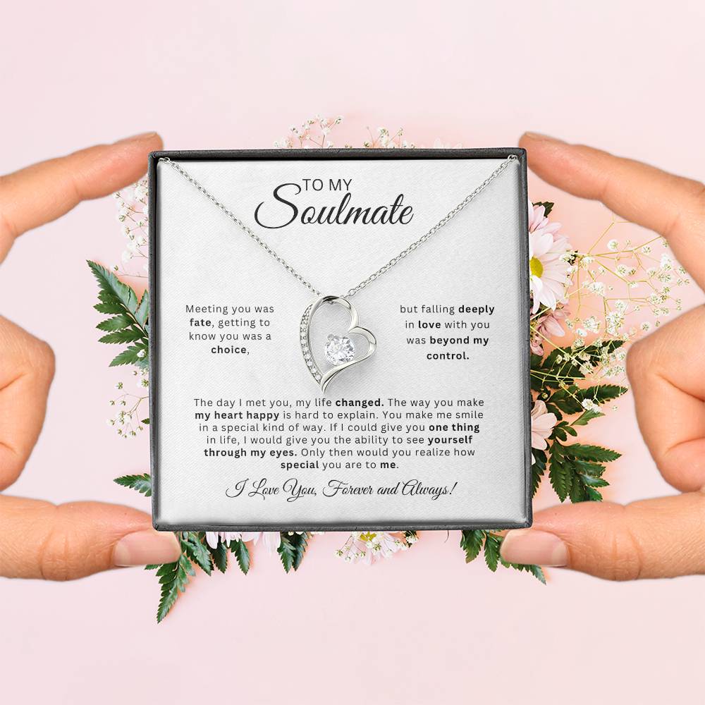 To My Soulmate | Love Heart Necklace