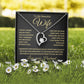 To My Beautiful Wife | Forever Love Necklace | Gold