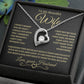 To My Beautiful Wife | Forever Love Necklace | Gold