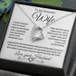 To My Beautiful Wife | Forever Love Necklace | Black