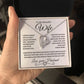 To My Beautiful Wife | Forever Love Necklace | Black