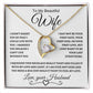 To My Beautiful Wife | Forever Love Necklace | Black