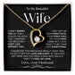 To My Beautiful Wife | Forever Love Necklace | BW