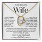 To My Beautiful Wife | Forever Love Necklace | WB