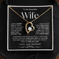 To My Beautiful Wife | Forever Love Necklace | BW