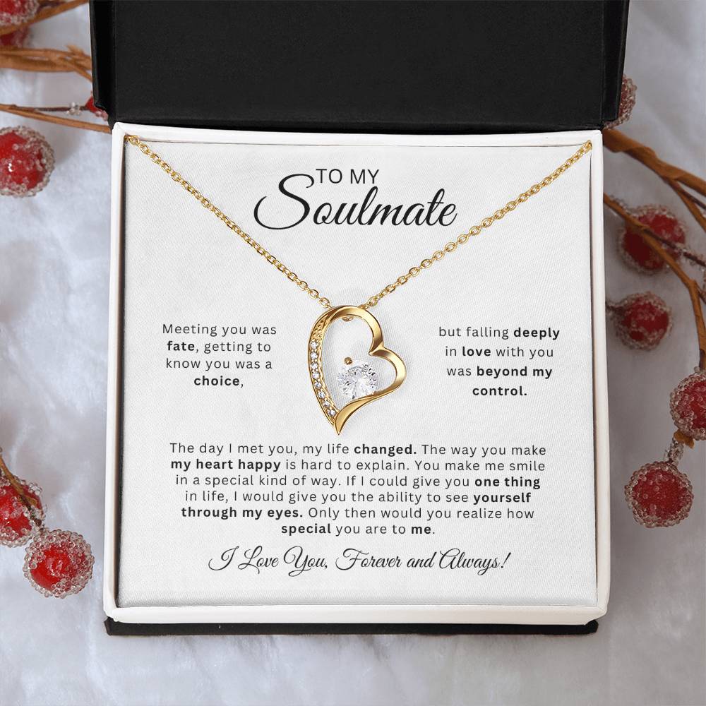 To My Soulmate | Love Heart Necklace