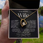 To My Beautiful Wife | Forever Love Necklace | BW